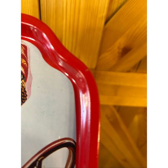 Vintage Graphic Design Coca Cola Trays Lot Of 4 Made In Hong Kong 6” x 7.5” Red - Picture 13 of 14